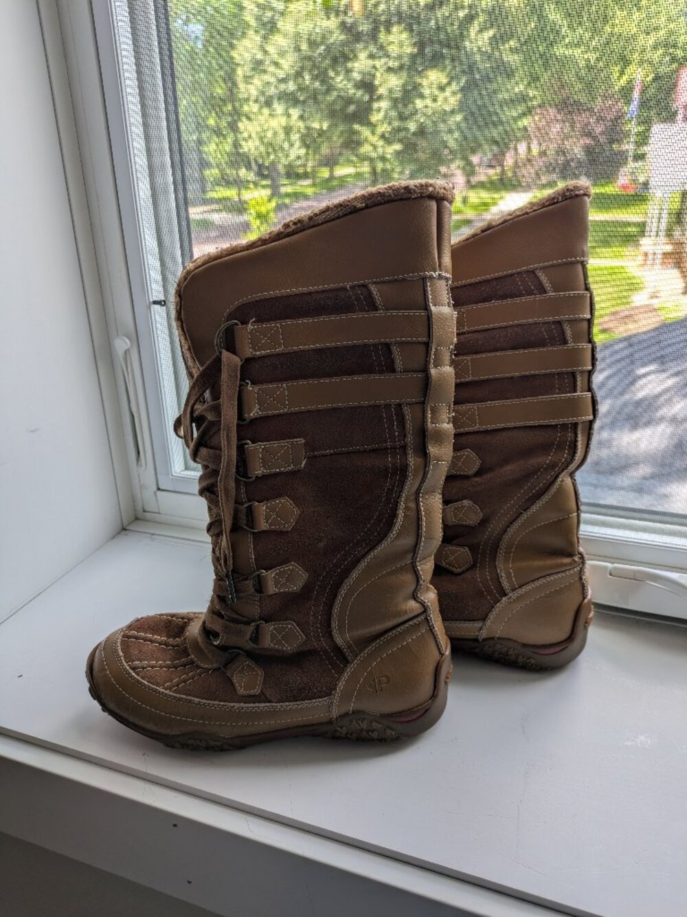 Pajar Canada Waterproof Leather Winter Boots – Tan/Brown (Size US 5-5.5 / EU 36)